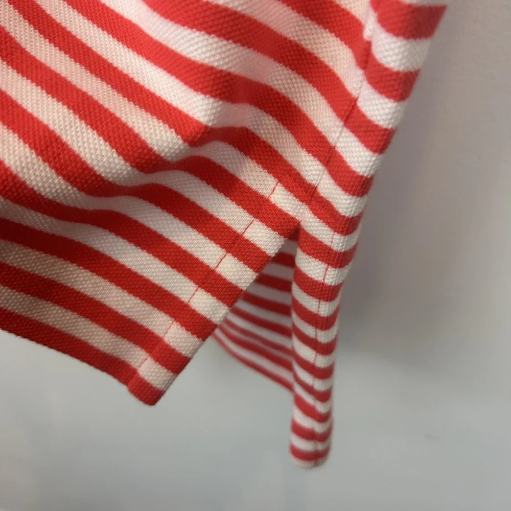 Polo Ralph Lauren Shirt Men Large Striped Red Pony Logo Casual Preppy Golf